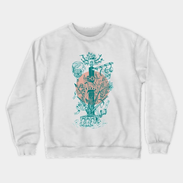 War Impact Crewneck Sweatshirt by Masrofik